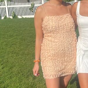 Anthropologie 3D Floral Embelished mini dress